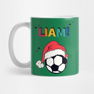 Liam Custom Request Personalized - Christmas Soccer Ball Mug